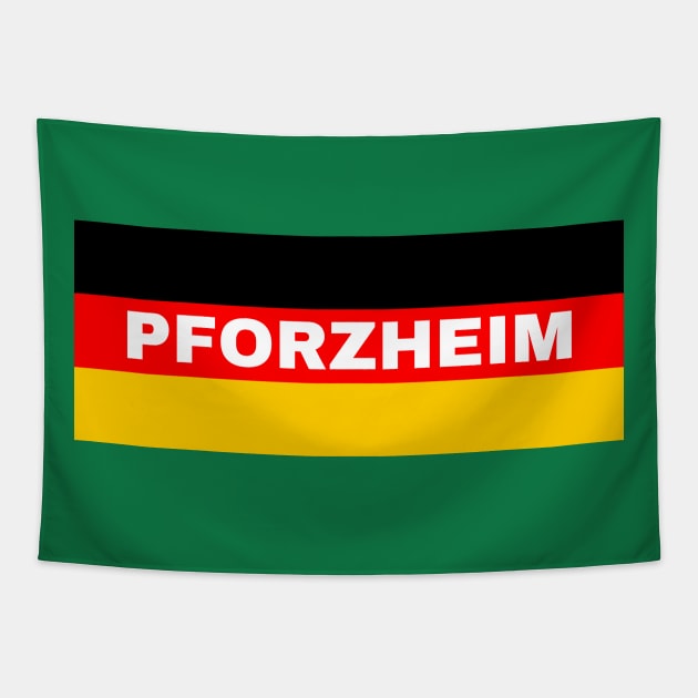 Pforzheim City in German Flag Tapestry by aybe7elf