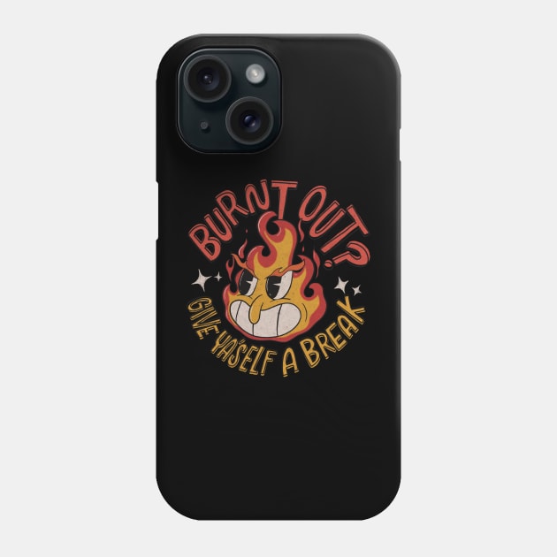 Burn Out Phone Case by Inkus Dingus