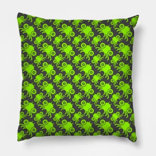 Spidy Pattern Neon Green Pillow