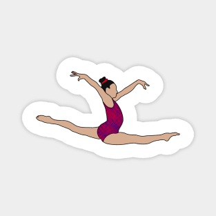 Leanne Wong Gymnastics Drawing Magnet