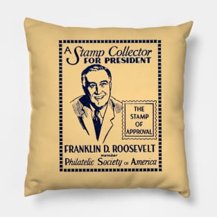 1940 Franklin D. Roosevelt, Stamp Collector Pillow