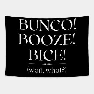 Bunco Booze Bice Dice Game Night Gift Tapestry