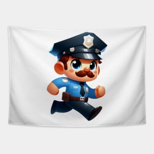 Cute Policeman Tapestry