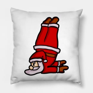 Santa Claus Doing Yoga Pillow