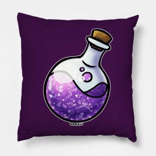 Magenta Whimsical Wizard Potion Pillow