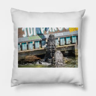 Jumping Alligators Pillow