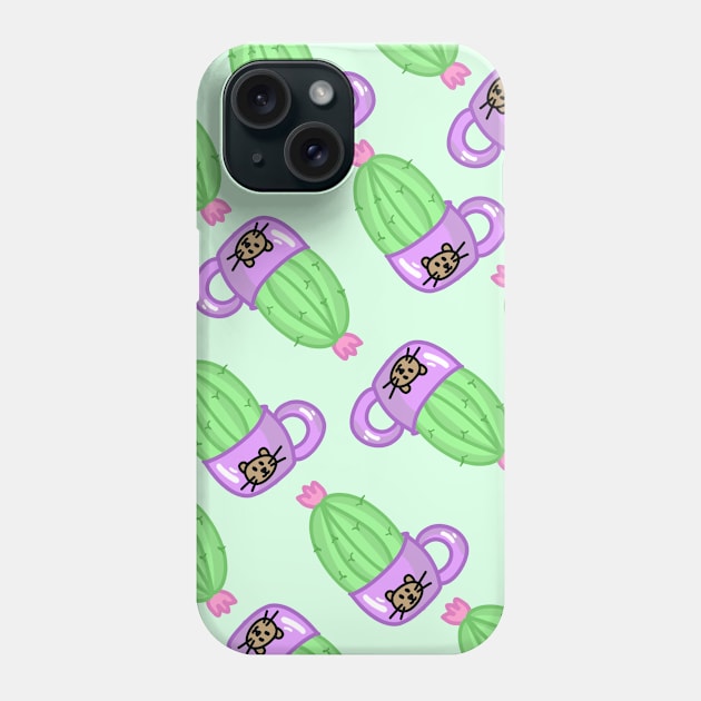 Cactus cute nature flower plant motivation positive succulent Phone Case by KDaisy.design