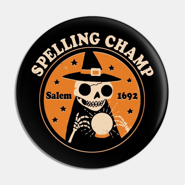 Spelling Champ Pin by DinoMike