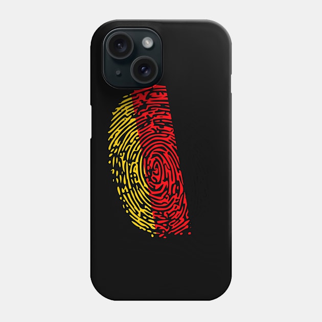 Fingerprint Germany Flag Phone Case by remixer2020