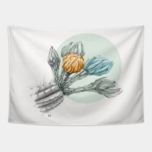 Colorful cactus flowers Tapestry