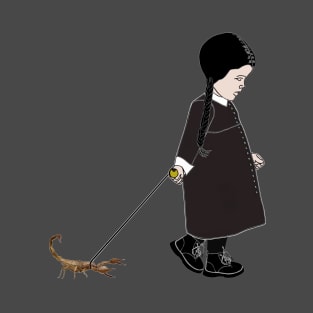 goth girl and pet scorpion T-Shirt