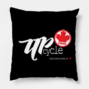 UpCycle Canada (dark background) Pillow