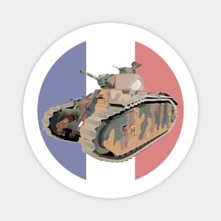 Char B1 WW2 French Tank Magnet