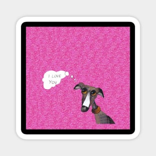 LOVING GREYHOUND Magnet