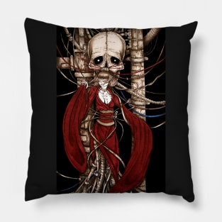 Cyberpunk geisha Pillow