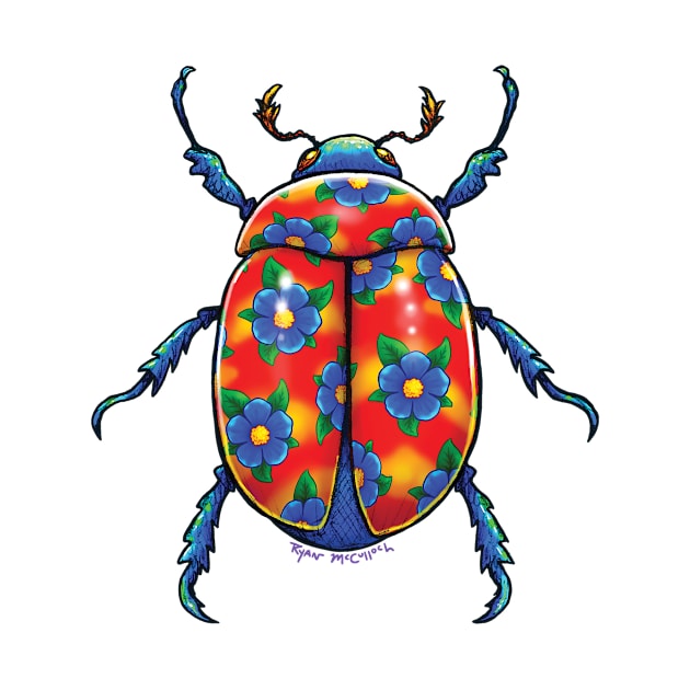 Hawaiian Shirt Beetle by CritterArt