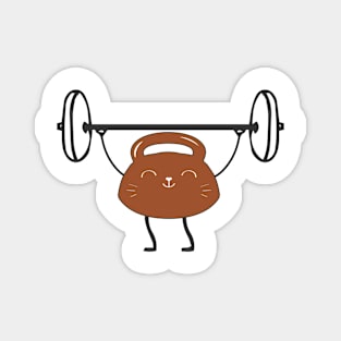 Funny Gym Design for Cat Lover Magnet