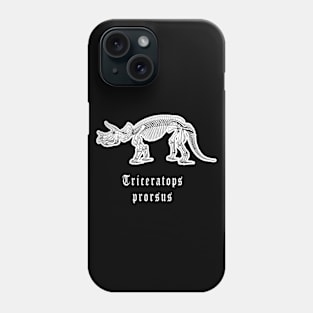 🦖 Fossil Skeleton of a Triceratops prorsus Dinosaur Phone Case