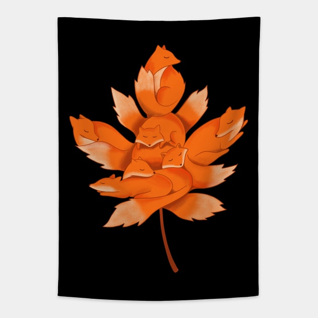 Fox Nature Tapestry by coffeeman