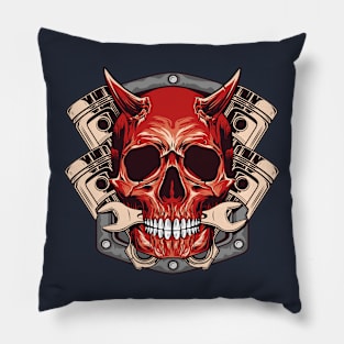 Red Skull Pillow