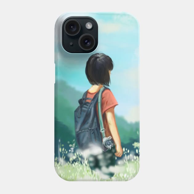 Solo Traveller Phone Case by Puja's Art Store