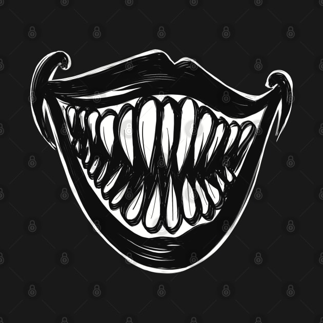 Scary Tooth Smile by Print Art Station