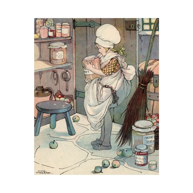 Helping in the Kitchen by Anne Anderson by vintage-art