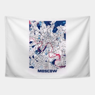 Moscow - Russia MilkTea City Map Tapestry