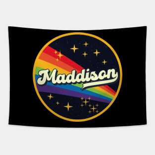 Maddison // Rainbow In Space Vintage Style Tapestry