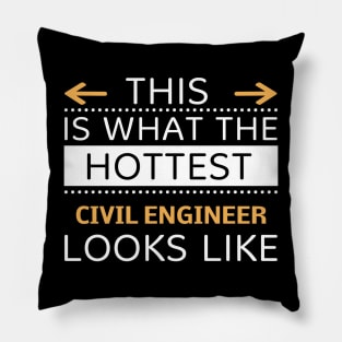 Civil Engineer Looks Like Creative Job Typography Design Pillow