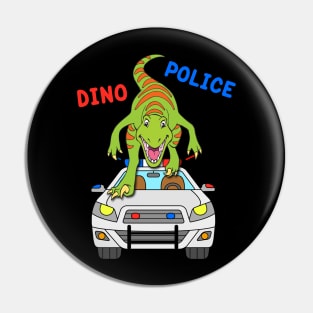 Dino Police Pin