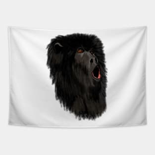 Black howler monkey Tapestry