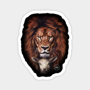 Lion and the lamb Magnet