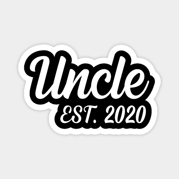 Uncle Est 2020 Funny Funcle Tee Magnet by stonefruit