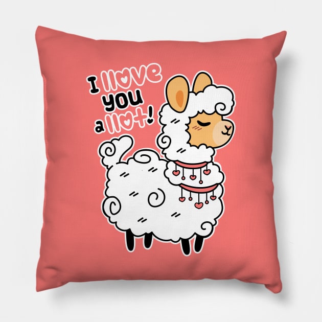 Llovely Llama Pillow by mikitzune