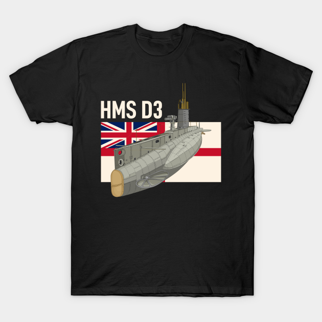 HMS D3 British WW1 D-class Submarine Diagram Gifts - Hms D3 British Ww1 ...