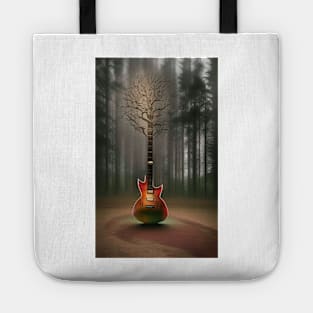 Acoustic Guitar Tree Of Life Guitar Player Nature Guitarist Tote