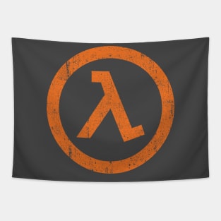 Half Life Lamba Symbol Tapestry