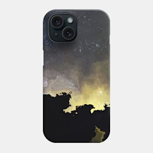 Space Watercolor Night Sky Navy Phone Case