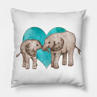 Baby Elephant Love Pillow