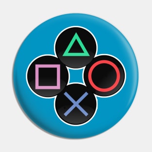 Playstation Style Buttons Alt Pin