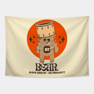 Bear Bass Drum Tapestry