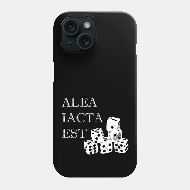 The die is cast-Alea iacta est-dice gaming-Luck Phone Case by StabbedHeart