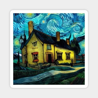 Starry Night Over Godric's Hollow Magnet