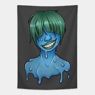 Melting Girl Blue Tapestry