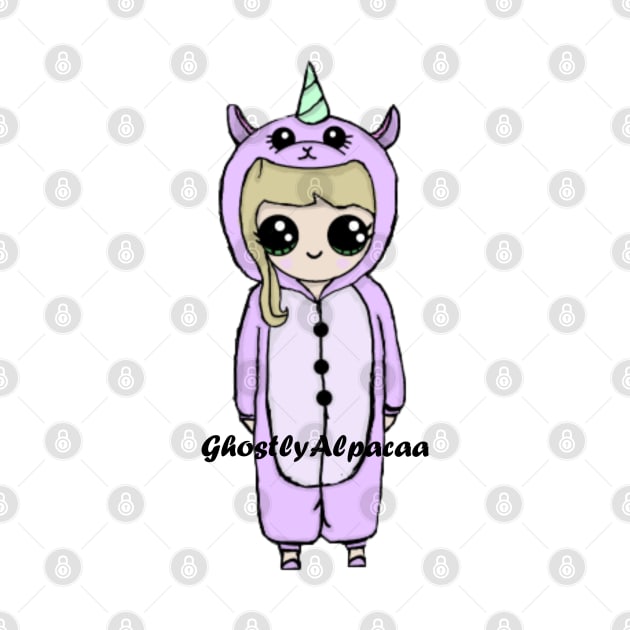 GhostlyAlpacaa in an Alpaca Onesie - with name by Ghostly_Alpacaa