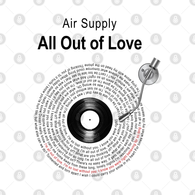 ALL OUT LOVE LYRICS ILLUSTRATIONS by Vansa Design