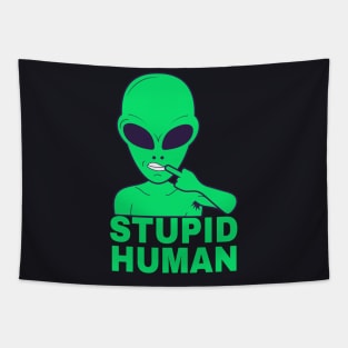 Sarcasm funny Alien I hate People Shirt Tapestry