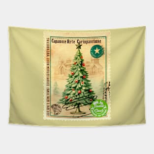 cristmas tree postal stamp#3 Tapestry