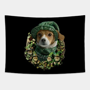 St Patricks Day Dog Tapestry